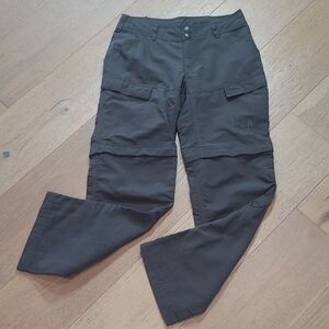 The North Face Hiking Pants Women's sz 2S Dark Grey Convertible Cargo Pants